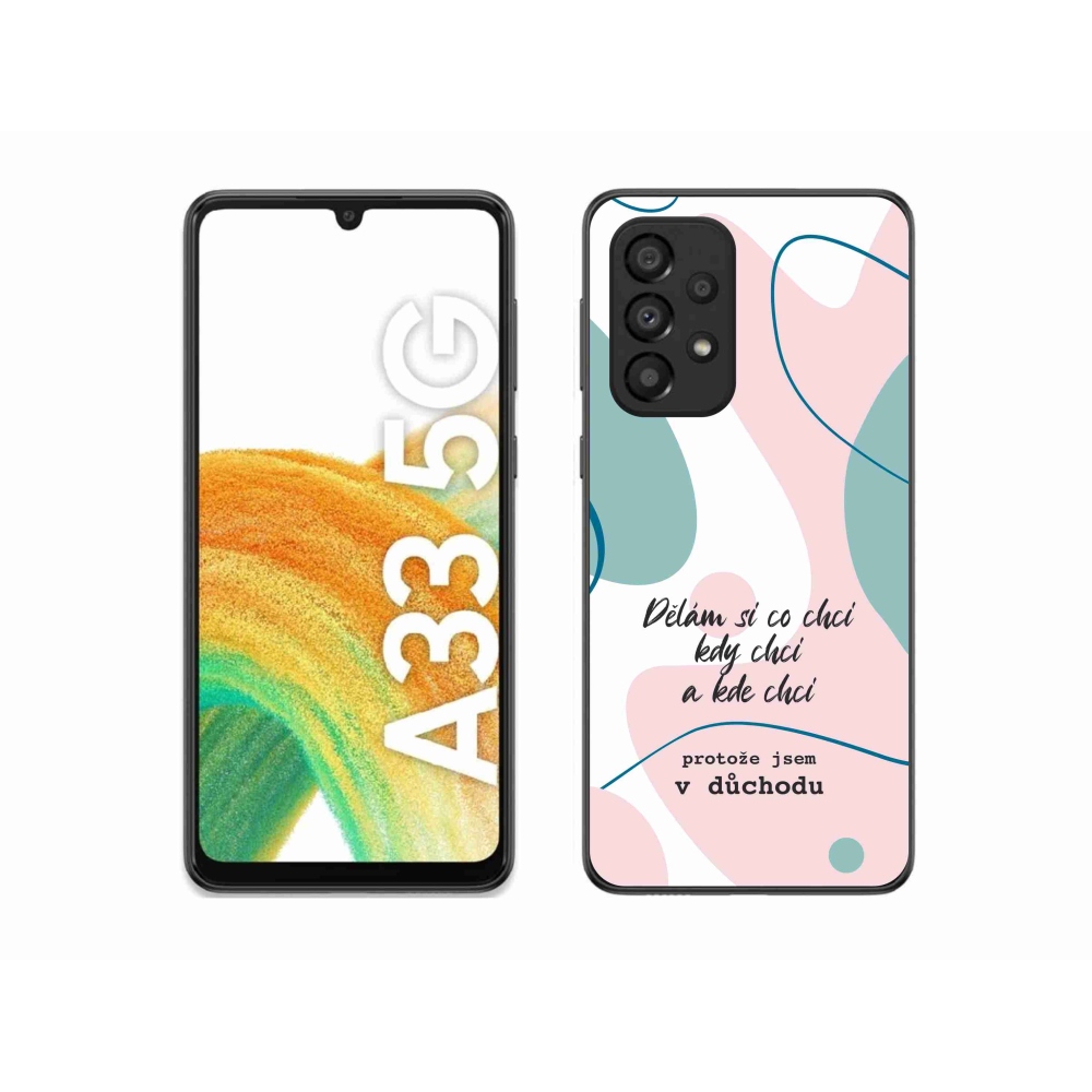 Gelový kryt mmCase na Samsung Galaxy A33 5G - vtipný text 10 bílé pozadí