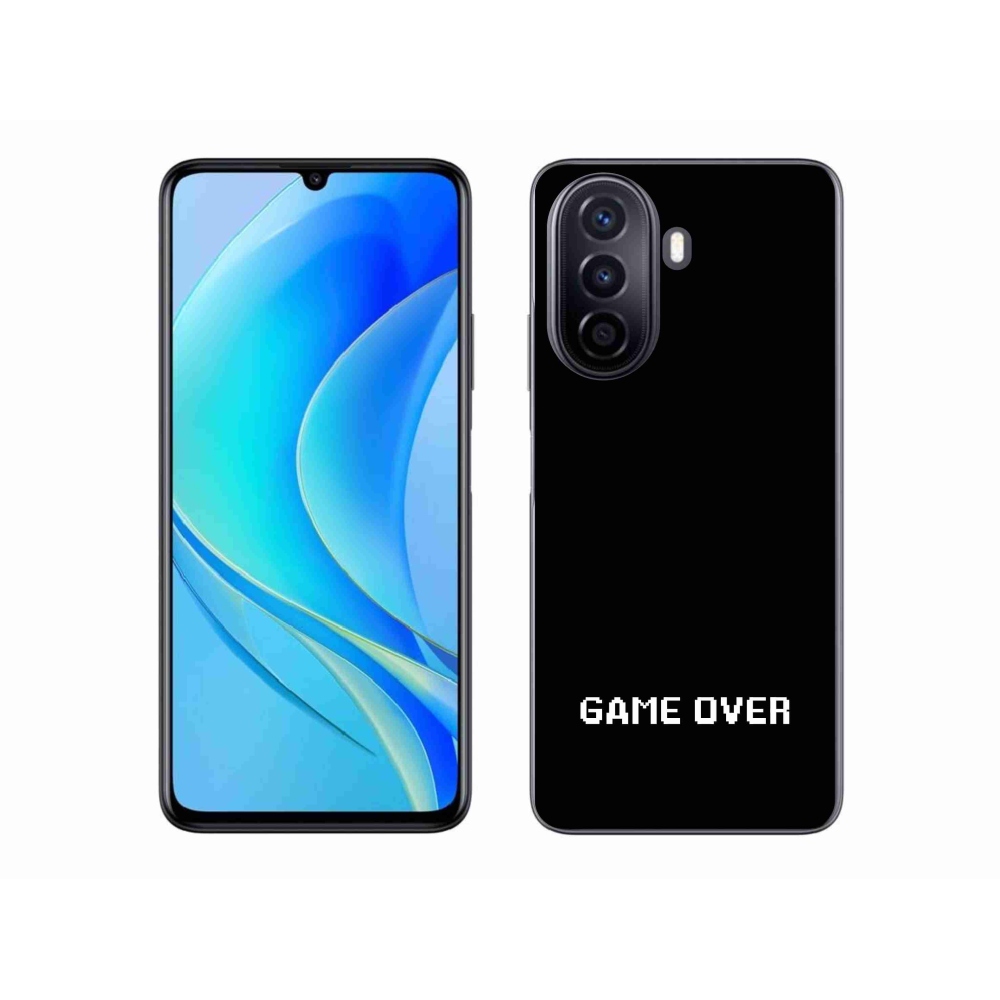 Gelový kryt mmCase na Huawei Nova Y70 - game over černé pozadí