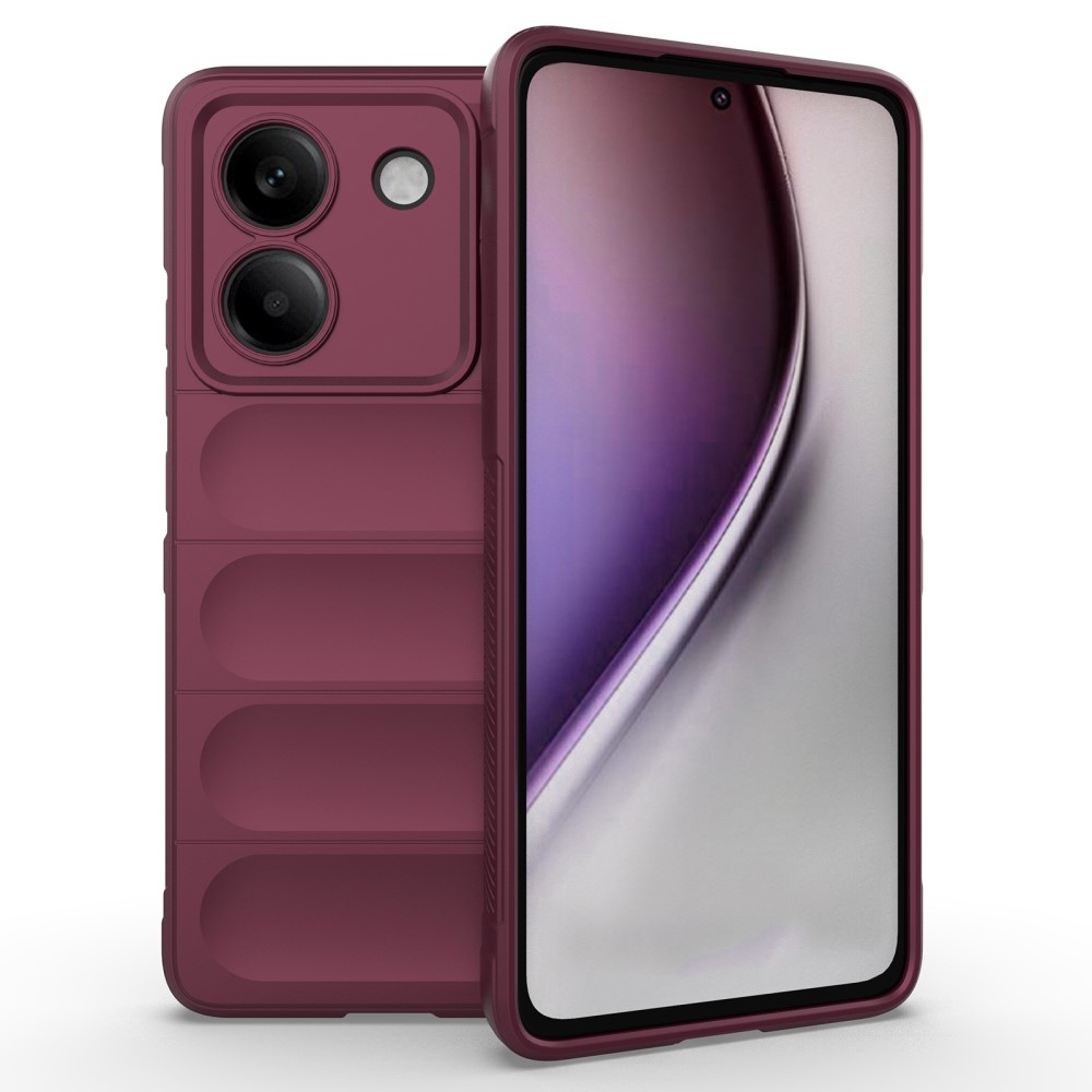Rugg odolný gelový obal na Xiaomi Poco M7 Pro 5G - vínový