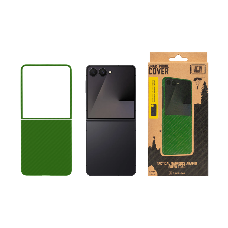Tactical MagForce Aramid Kryt pro Samsung Galaxy Z Flip 7 Green Toad