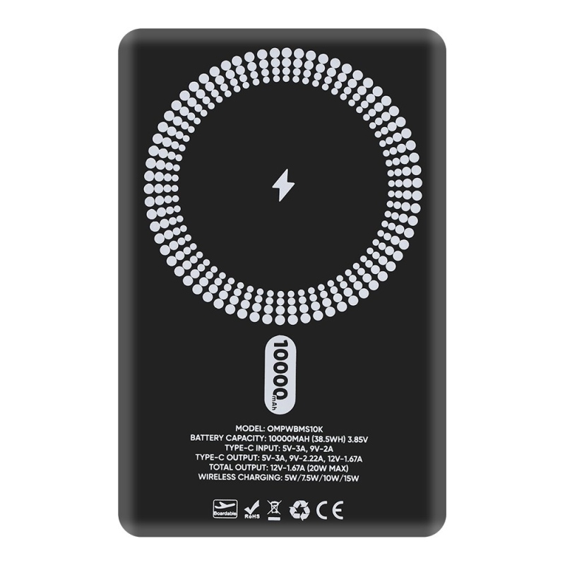OBAL:ME MagNetix Powerbanka 10000mAh Black