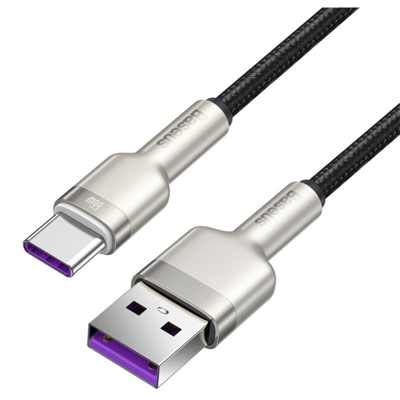 Baseus Cafule Metal Series Datový Kabel USB-USB-C 66W 1m Black