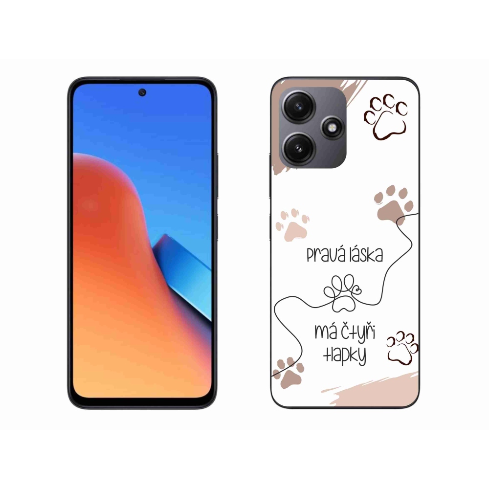 Gelový kryt mmCase na Xiaomi Redmi 12 5G - psí motiv 1 bílé pozadí