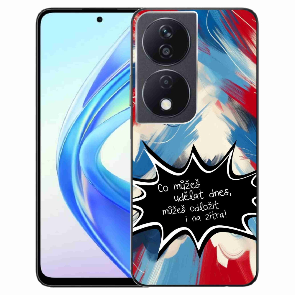 Gelový kryt mmCase na Honor X7b/Honor 90 Smart - vtipný text 9 černé pozadí