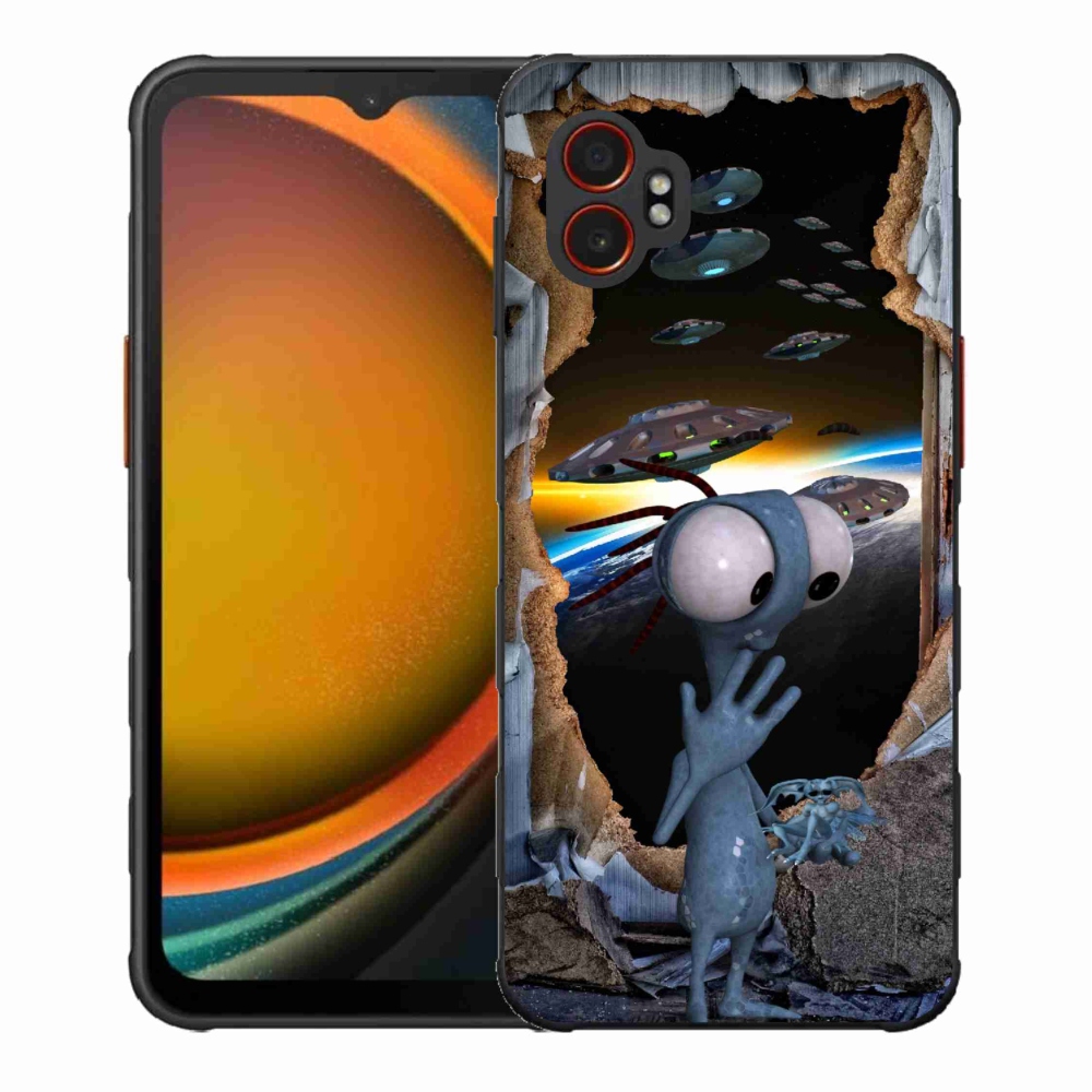 Gelový kryt mmCase na Samsung Galaxy Xcover 7 Pro - mimozemšťan