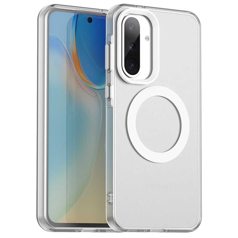 Candy gelový obal s MagSafe na Samsung Galaxy A36 5G/A56 5G - bílý
