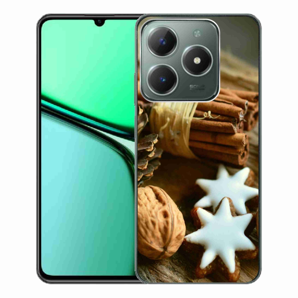 Gelový kryt mmCase na Realme C61 - skořice a perníčky