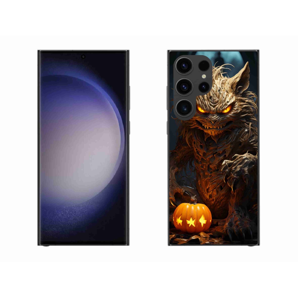 Gelový kryt mmCase na Samsung Galaxy S23 Ultra 5G - halloweenská příšera