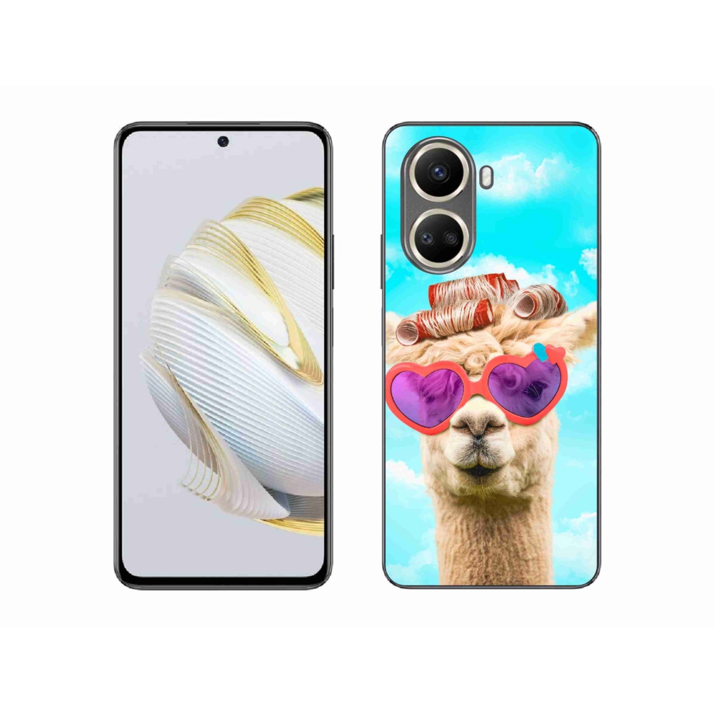 Gelový kryt mmCase na Huawei Nova 10 SE - lama s brýlemi