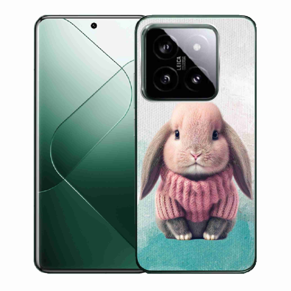 Gelový kryt mmCase na Xiaomi 14 - králíček ve svetru