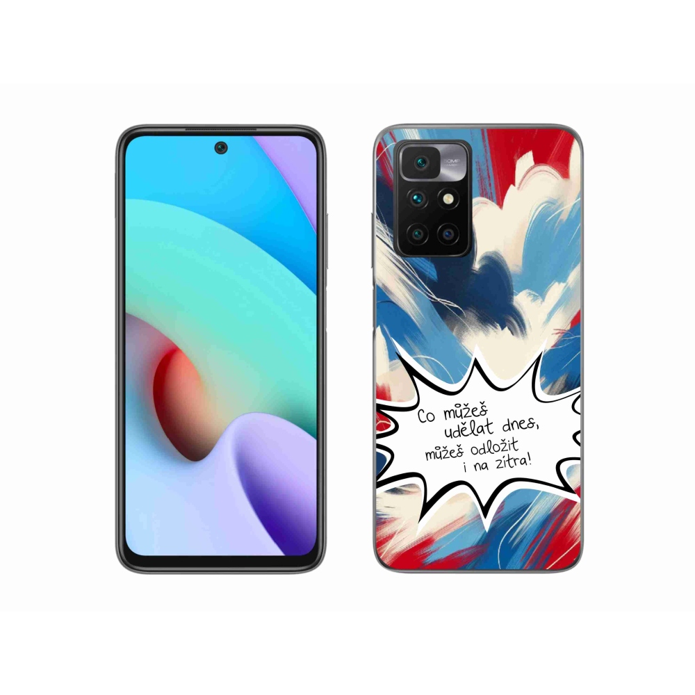 Gelový kryt mmCase na Xiaomi Redmi 10/Redmi 10 (2022) - vtipný text 9 bílé pozadí