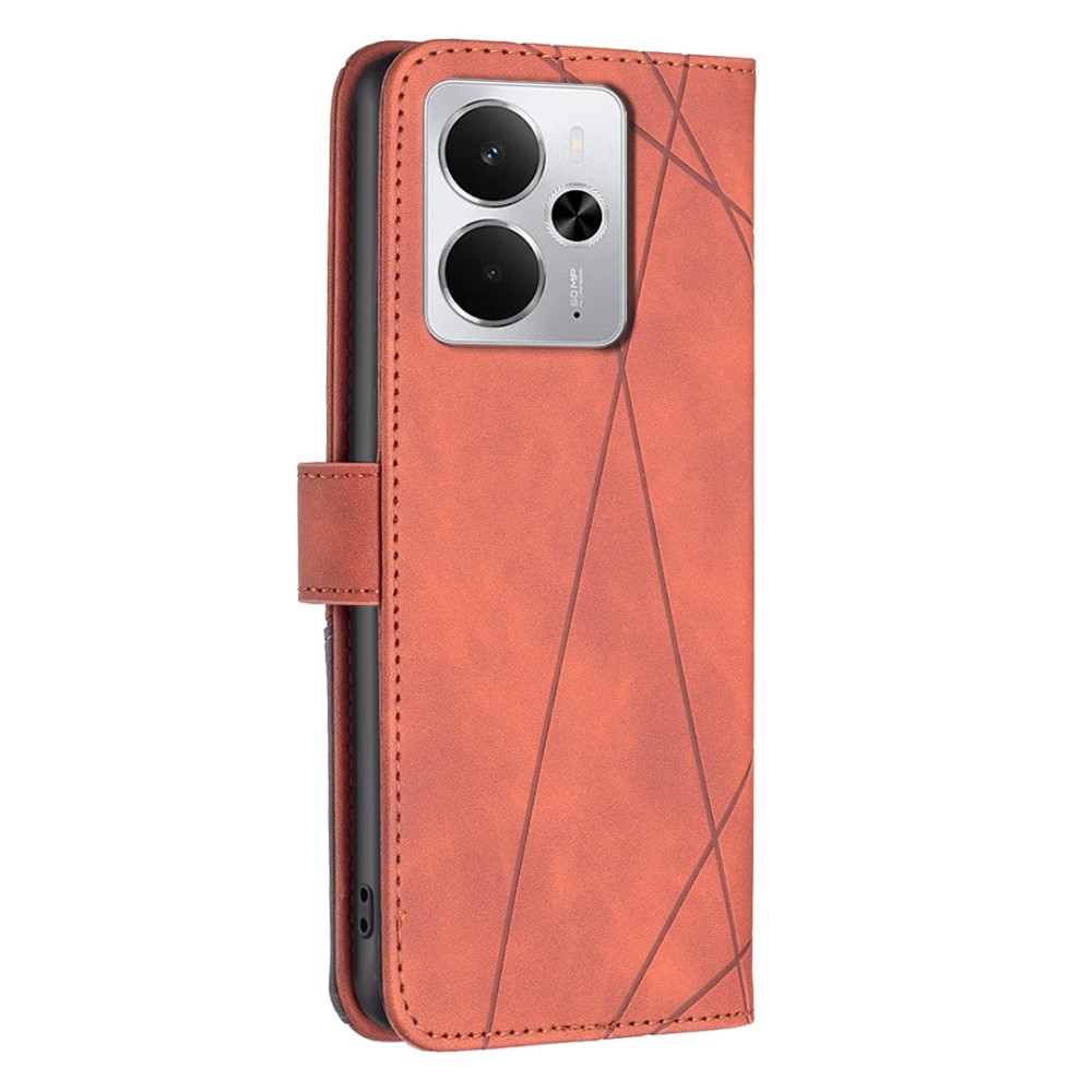 COLOR BNF knížkové pouzdro na Realme 14 5G - hnědé