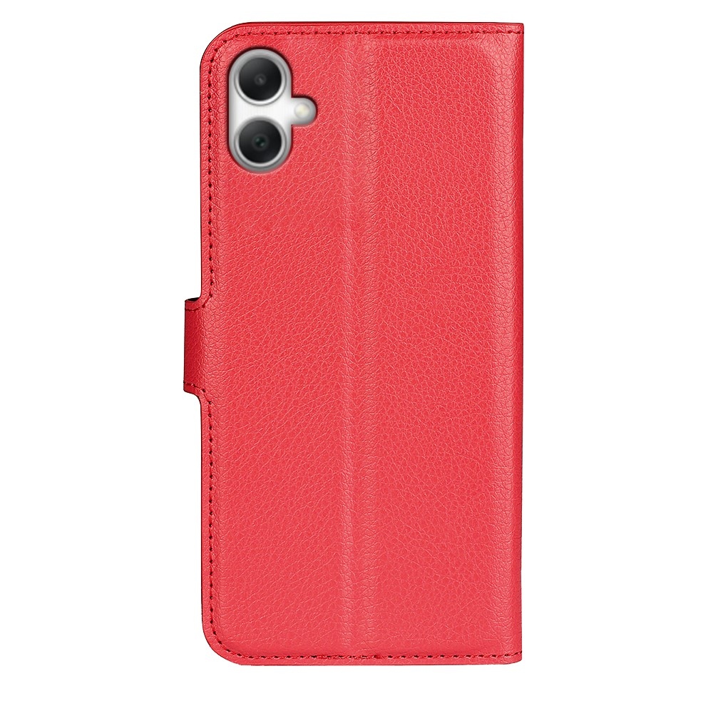 Litchi knížkové pouzdro na Samsung Galaxy A07 4G - červené