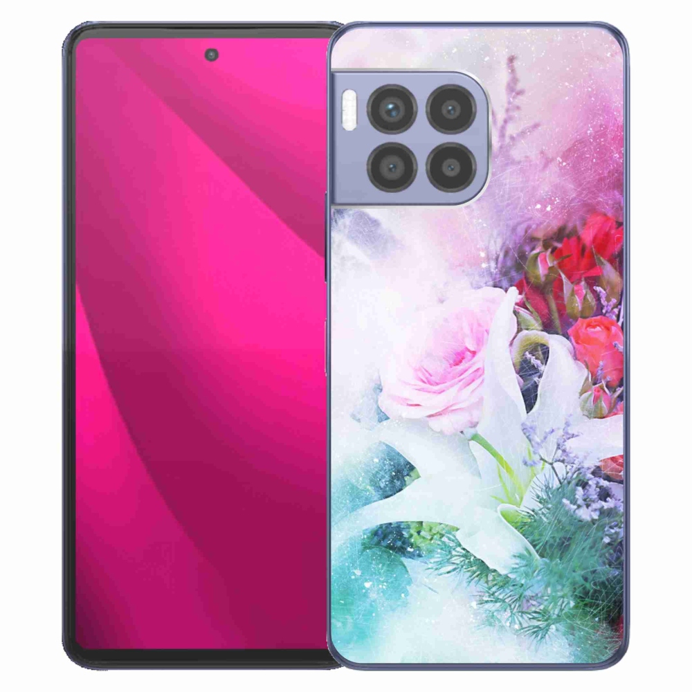 Gelový kryt mmCase na T-Mobile T Phone 2 Pro - květiny 4