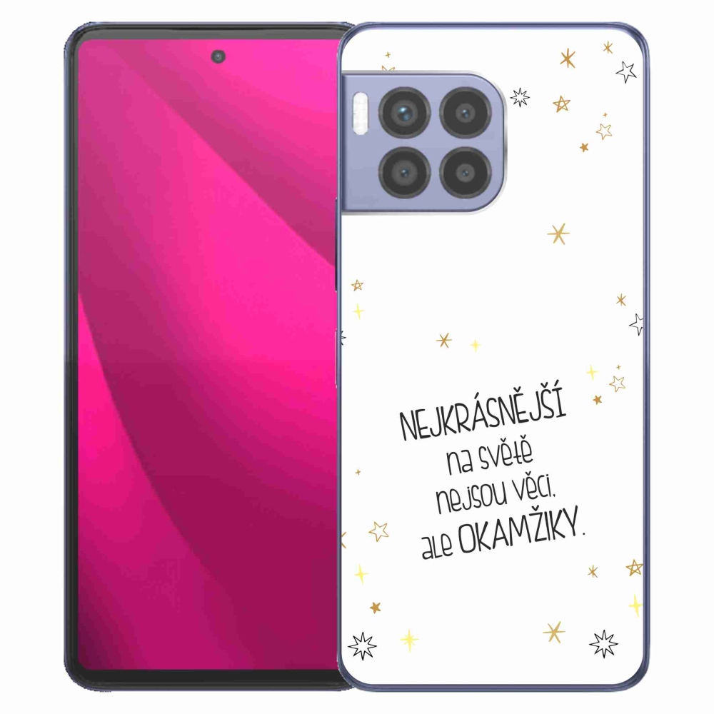 Gelový kryt mmCase na T-Mobile T Phone 2 Pro - citát 4 bílé pozadí
