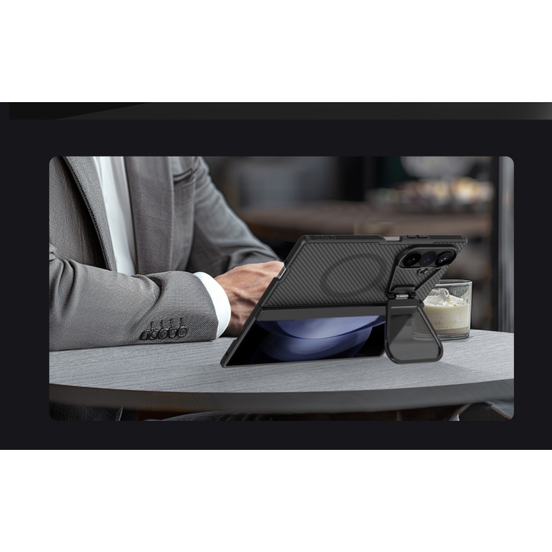 Nillkin CamShield Prop Magnetic (Transparent Lens) Zadní Kryt pro Samsung Galaxy Z Fold 8 Ultra Transparent Black