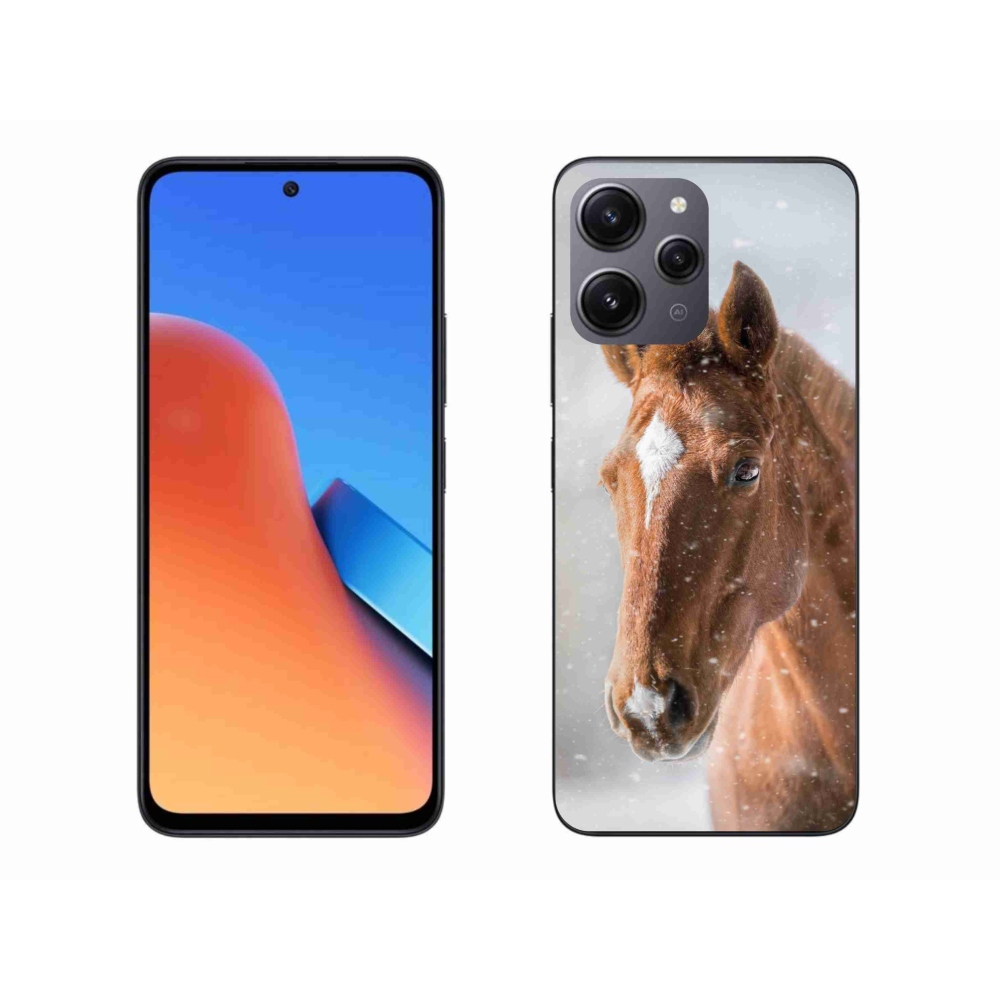 Gelový kryt mmCase na Xiaomi Redmi 12 - hnědý kůň 2