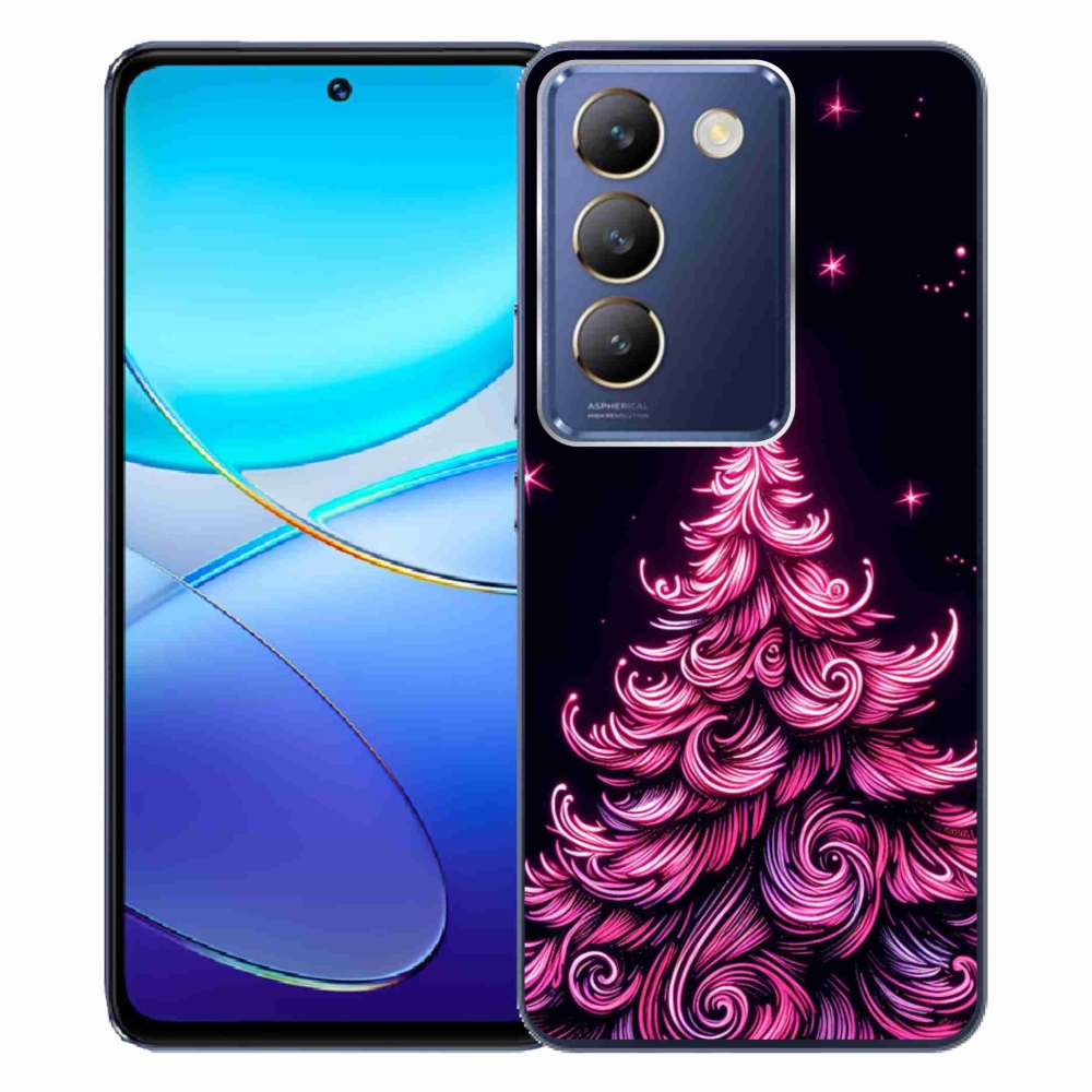 Gelový kryt mmCase na Vivo V40 SE 4G/5G - neonový vánoční stromek 2