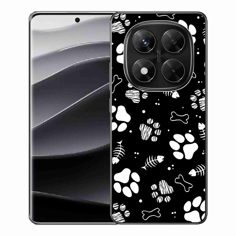 Gelový kryt mmCase na Xiaomi Redmi Note 14 Pro 5G/Poco X7 5G - psí tlapky