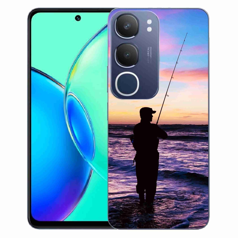 Gelový kryt mmCase na Vivo Y19s - rybaření 1