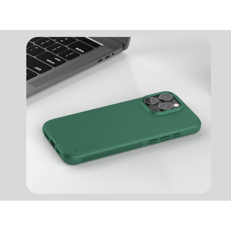 Nillkin Super Frosted PRO Zadní Kryt pro Apple iPhone 16 Pro Dark Green