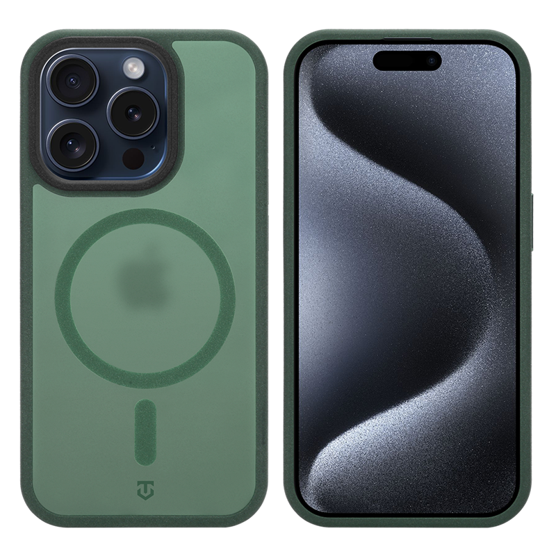 Tactical MagForce Hypersand Kryt pro Apple iPhone 15 Pro Forest Green