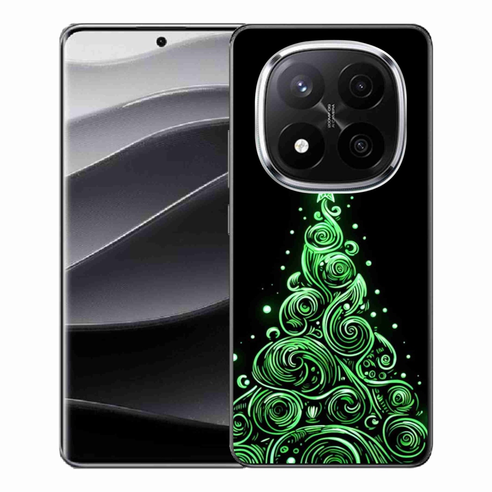 Gelový kryt mmCase na Xiaomi Redmi Note 14 Pro+ 5G - neonový vánoční stromek 3