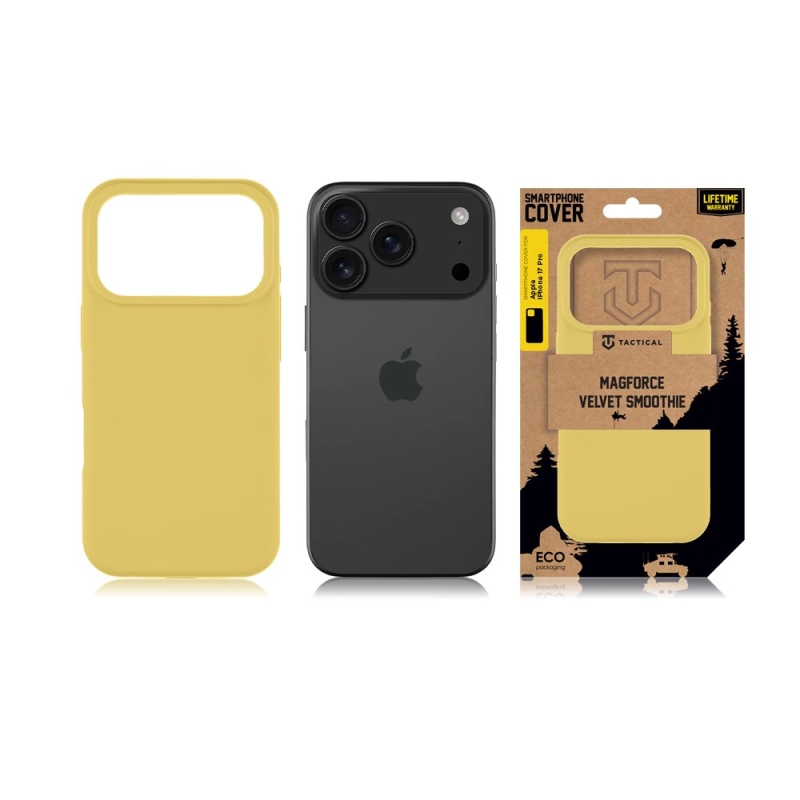 Tactical MagForce Velvet Smoothie Kryt pro Apple iPhone 17 Pro Banana