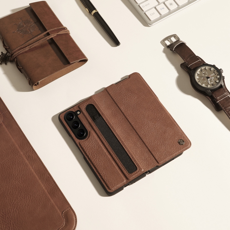 Nillkin Aoge Pouzdro pro Samsung Galaxy Z Fold 5 Brown