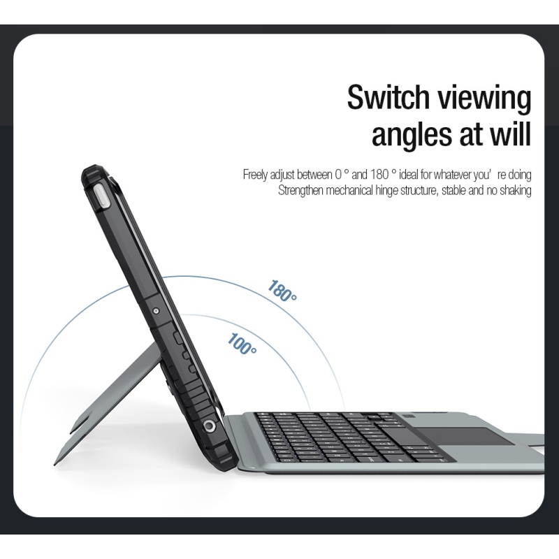 Nillkin Bumper Combo Keyboard Case (Backlit Version) pro iPad 10.2 2019/2020/2021 Black