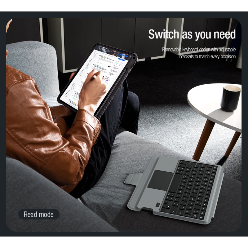 Nillkin Bumper Combo Keyboard Case (Backlit Version) pro iPad 10.9 2022 Black