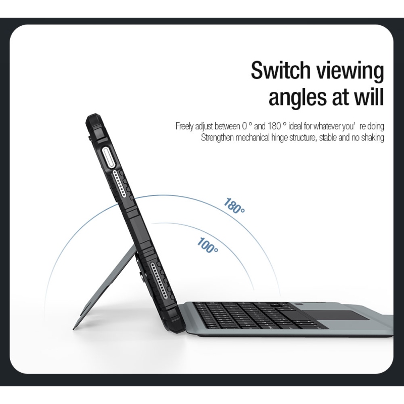 Nillkin Bumper Combo Keyboard Case (Backlit Version) pro iPad 10.9 2022 Black