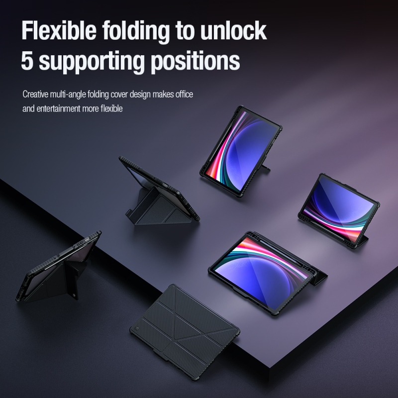Nillkin Bumper PRO Protective Stand Case Multi-angle pro Samsung Galaxy Tab S9 Black