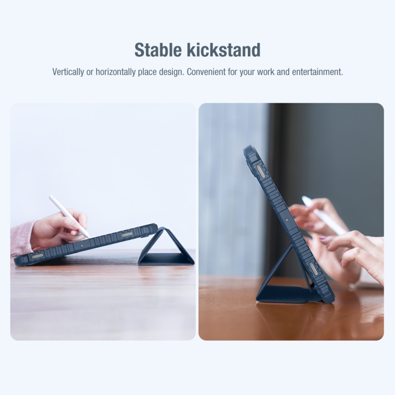 Nillkin Bumper PRO Protective Stand Case pro Samsung Galaxy Tab S7+/S8+/S8+ 5G Sapphire Blue