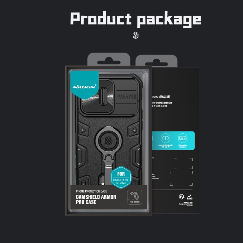 Nillkin CamShield Armor PRO Zadní Kryt pro Apple iPhone 14 Pro Dark Green