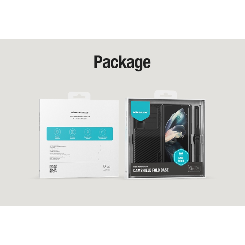 Nillkin CamShield FOLD Slot+Stand Zadní Kryt pro Samsung Galaxy Z Fold 5 Black