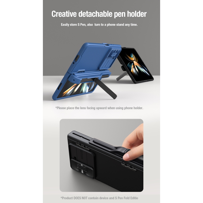 Nillkin CamShield FOLD Slot+Stand Zadní Kryt pro Samsung Galaxy Z Fold 5 Black