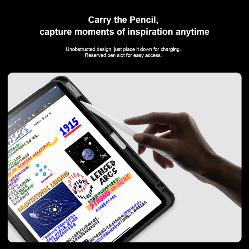 Nillkin CamShield Pad Zadní Kryt pro iPad Air 4/5/10.9 2020/11 2024/ Pro 11 2020/2021/2022 Black