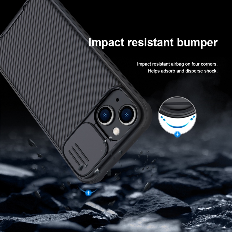 Nillkin CamShield PRO Magnetic Zadní Kryt pro Apple iPhone 13/14 Blue