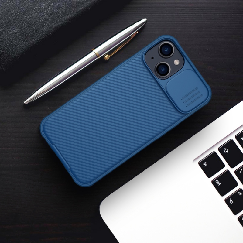 Nillkin CamShield PRO Magnetic Zadní Kryt pro Apple iPhone 13/14 Blue