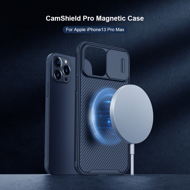 Nillkin CamShield PRO Magnetic Zadní Kryt pro Apple iPhone 13 Pro Max Black