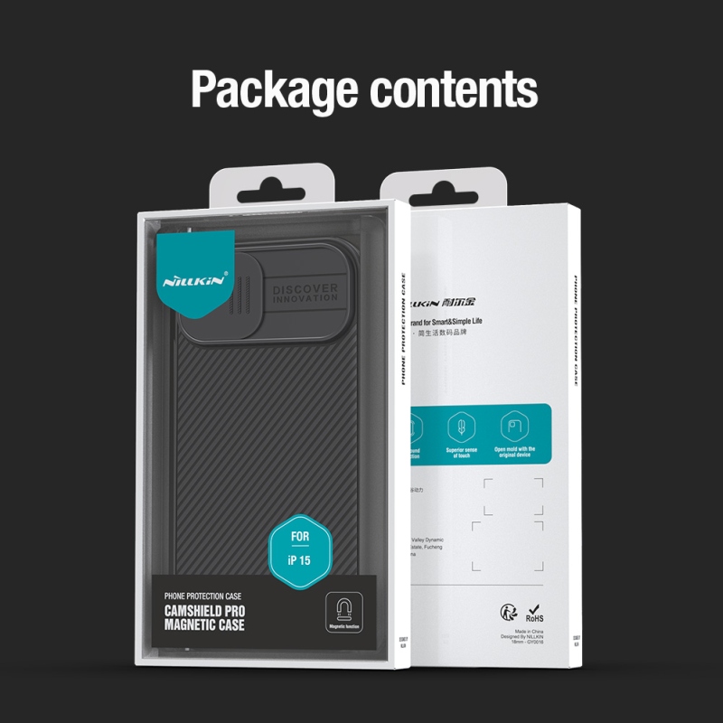 Nillkin CamShield PRO Magnetic Zadní Kryt pro Apple iPhone 15 Black