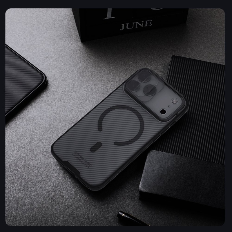 Nillkin CamShield PRO Magnetic Zadní Kryt pro Apple iPhone 17 Pro Max Transparent Black