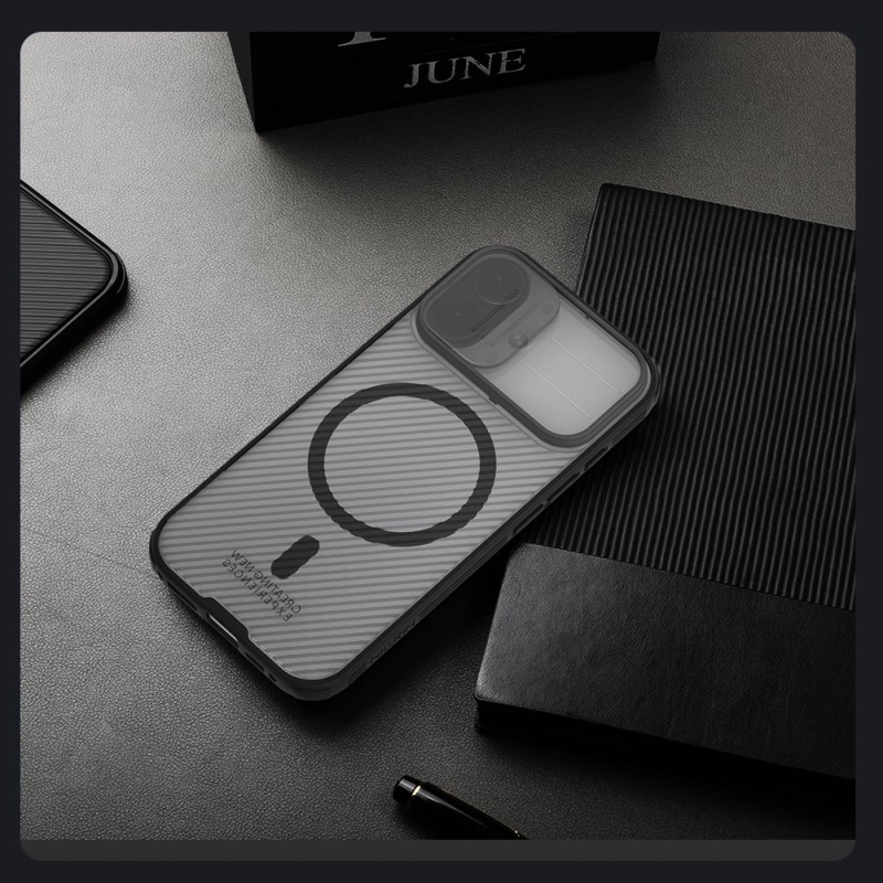 Nillkin CamShield PRO Magnetic Zadní Kryt pro Apple iPhone 17 Transparent Black