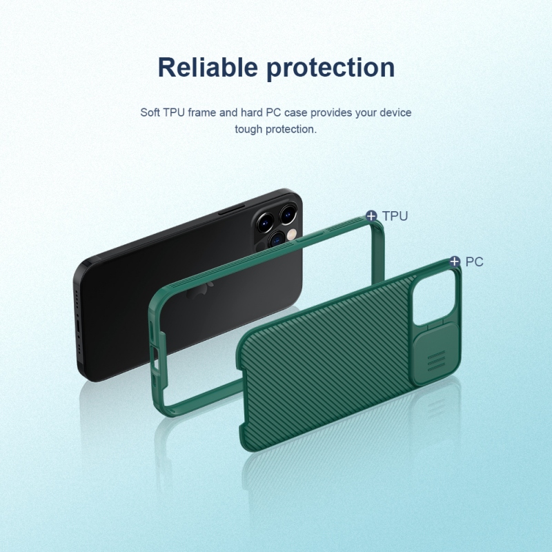Nillkin CamShield PRO Zadní Kryt pro Apple iPhone 12/12 Pro 6.1 Black