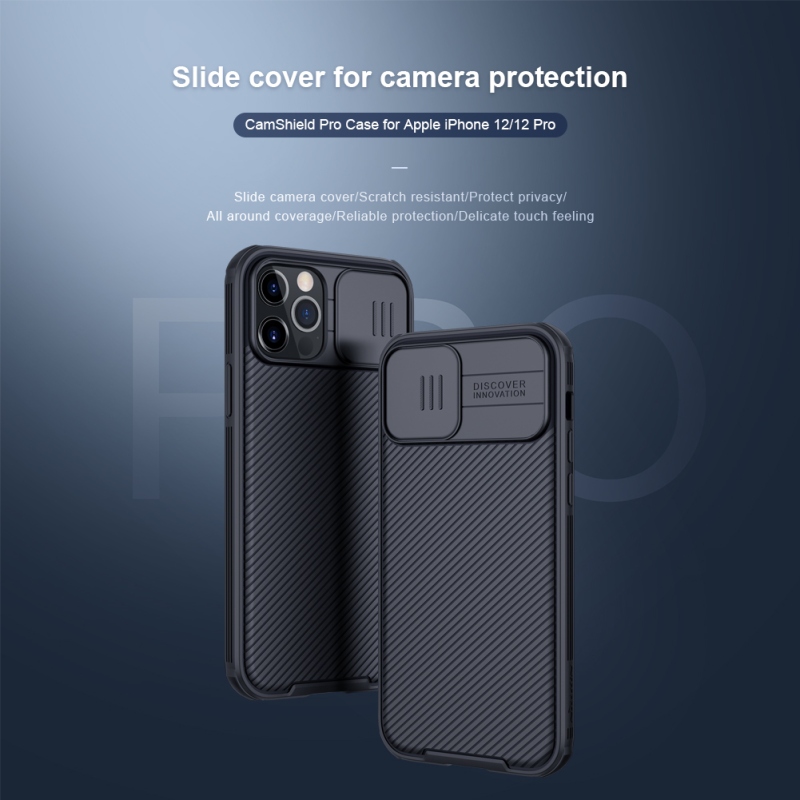 Nillkin CamShield PRO Zadní Kryt pro Apple iPhone 12/12 Pro 6.1 Black