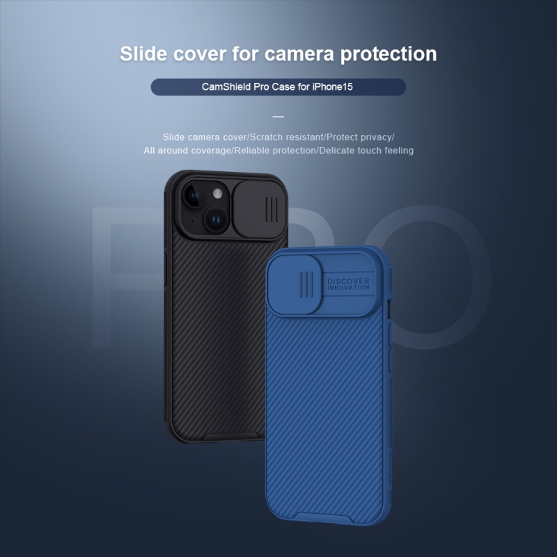 Nillkin CamShield PRO Zadní Kryt pro Apple iPhone 15 Black