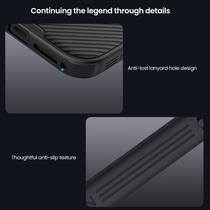 Nillkin CamShield PRO Zadní Kryt pro Apple iPhone 17 Pro Max Titanium Gray