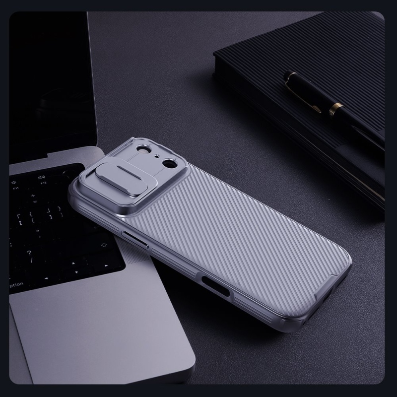 Nillkin CamShield PRO Zadní Kryt pro Apple iPhone 17 Pro Max Titanium Gray