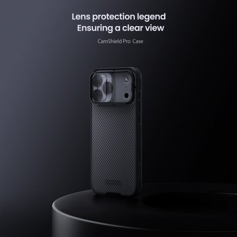 Nillkin CamShield PRO Zadní Kryt pro Apple iPhone 17 Pro Max Transparent Black